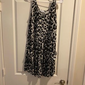 Calvin Klein Animal Print Dress w/Pockets
